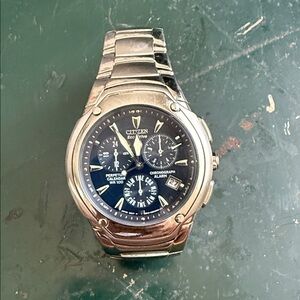 Citizen Eco-Drive Silver and Blue Watch